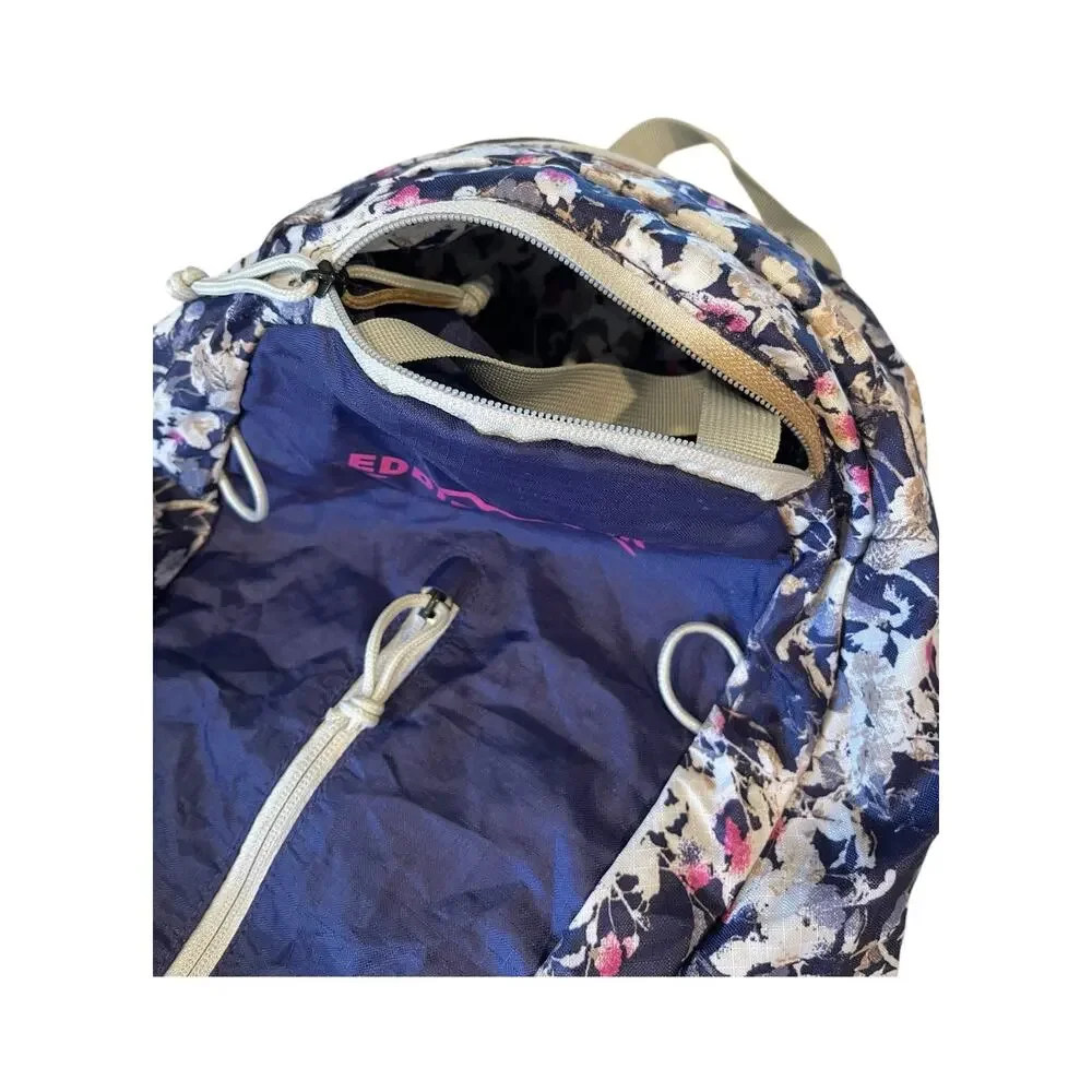 Eddie Bauer Stowaway Convertible Light Backpack Daypack Floral Design
